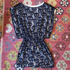 Chelsea and Violet Skull Mini Dress